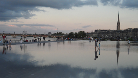 bordeaux soleil couchant