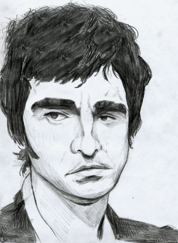 caricature noel gallagher by julien dugue