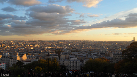 coucher soleil paris