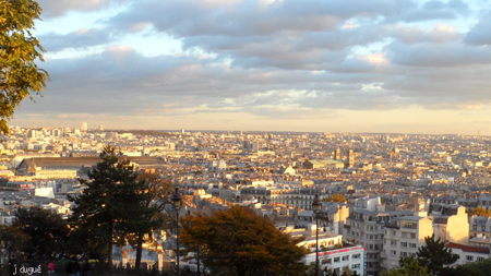 coucher soleil paris