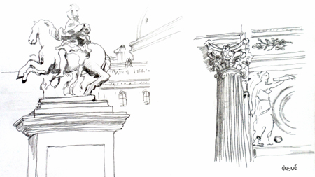 dessin louvre croquis louvre