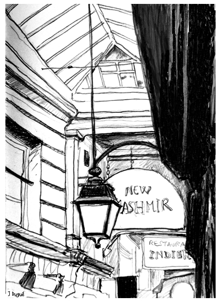croquis passage des panoramas passage panoramas dessin cafe croquis