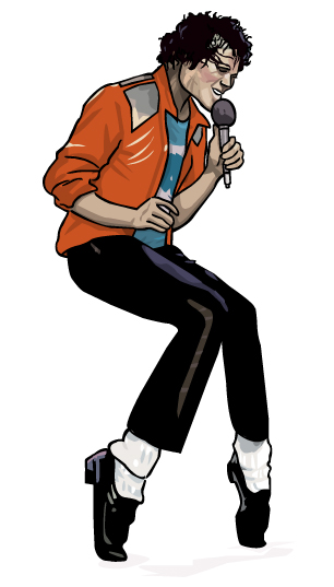 Julien dugu?, michael jackson, illustration