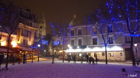 neige place du tertre