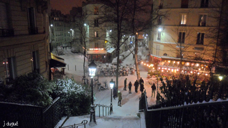 neige rue utrillo janvier 2013