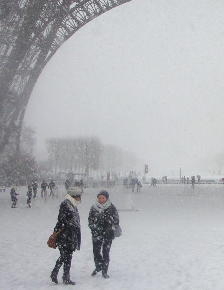 champ de mars neige