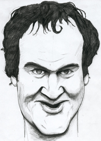 caricature de quentin tarantino