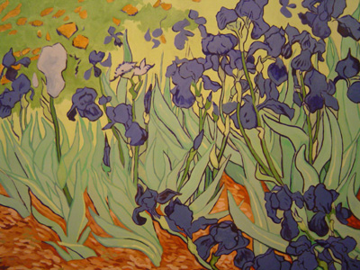 copie iris van gogh