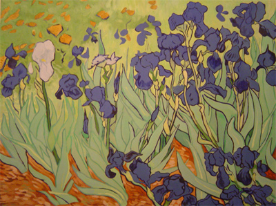 copie iris van gogh