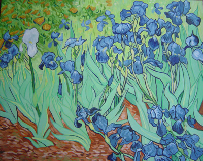 copie iris van gogh