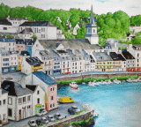 aquarelle belle ile le palais