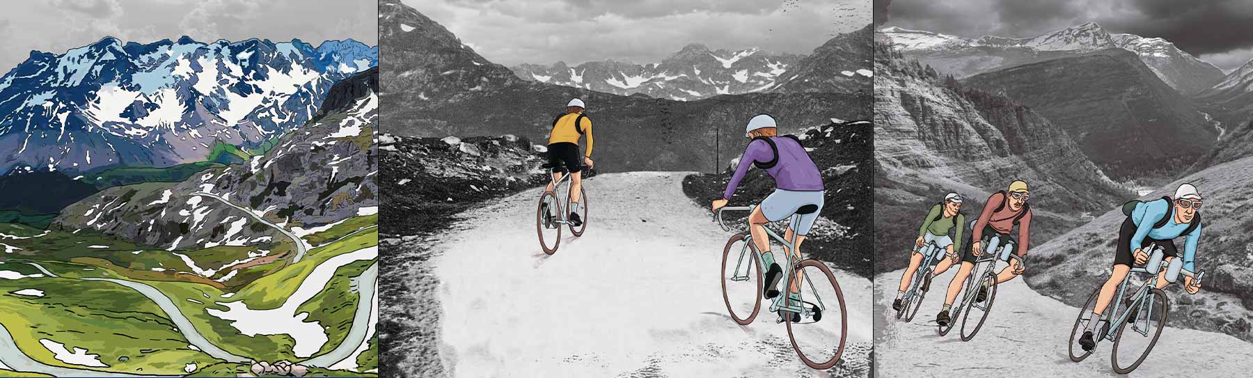 illustration tour de france forcats de la route