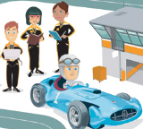 infographie course auto