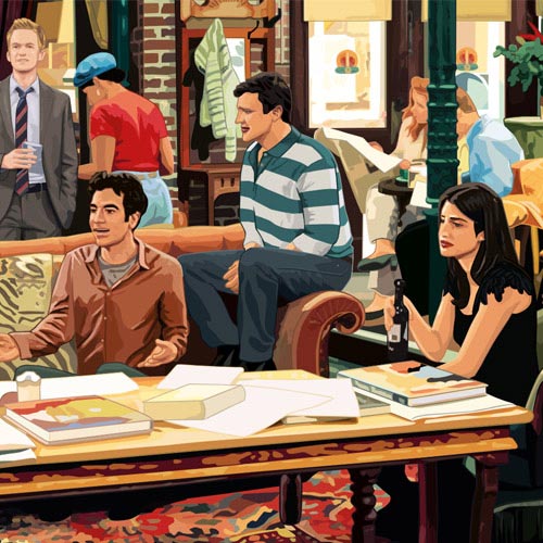 how i met your friends illustration