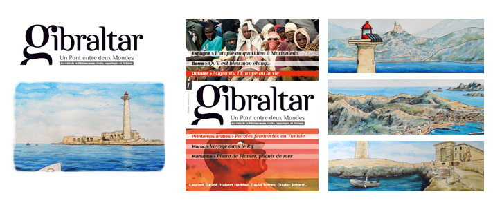 illustration gibraltar phare planier revue gibraltar illustration